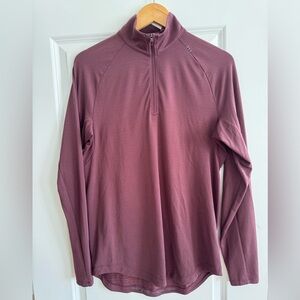 Lululemon Maroon Quarter-Zip Top